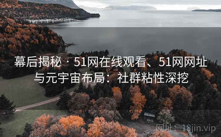 幕后揭秘 · 51网在线观看、51网网址与元宇宙布局：社群粘性深挖