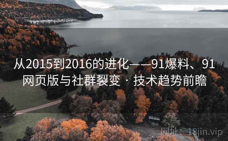 从2015到2016的进化——91爆料、91网页版与社群裂变 · 技术趋势前瞻