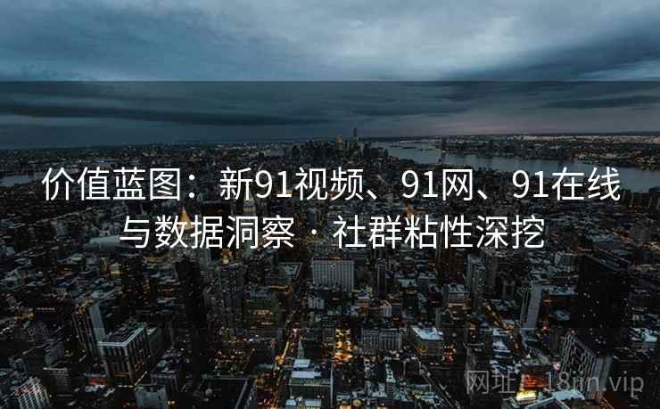价值蓝图：新91视频、91网、91在线与数据洞察 · 社群粘性深挖